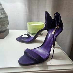 Women’s Purple Open-Toe Stiletto Sandals